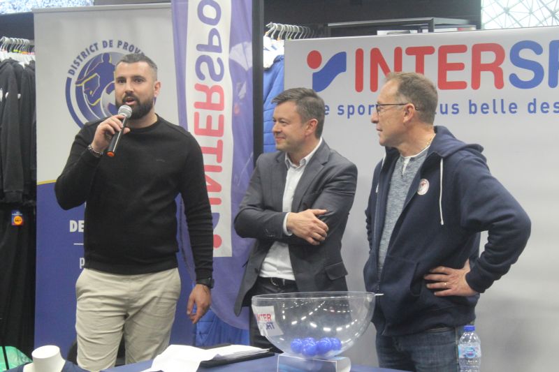 Tirage au Sort 1/4  de finales Coupe de Provence INTERSPORT Séniors, en présence de Jean-Pierre Papin